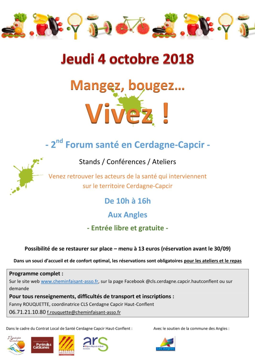 Affiche forum santé les Angles 66