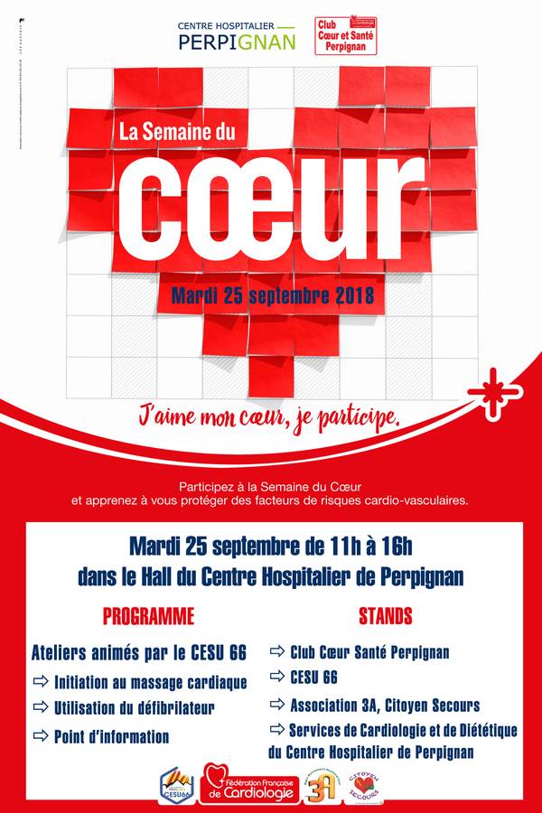 Semaine du Cœur à l’initiative du Club Cœur et Santé de Perpignan
