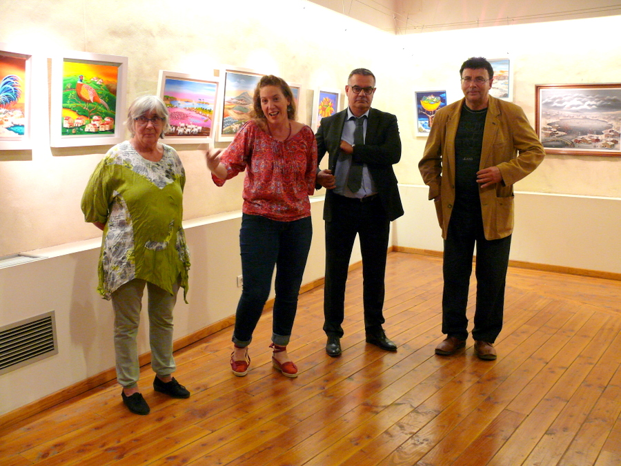 Vernissage de l’exposition de Christian Lloveras et Huguette Cazenobe à Palau del Vidre