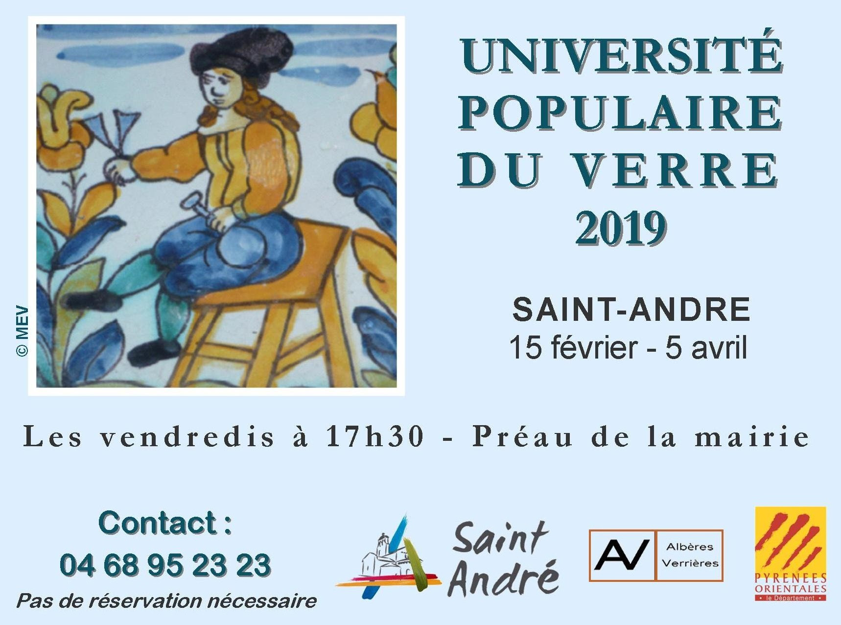 Université Populaire du Verre 2019 à Saint André