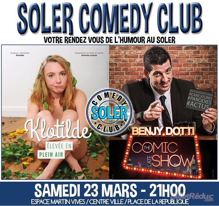 Le Soler Comedy Club au Soler, samedi 23 mars, de la fraicheur et de la caricature au programme...
