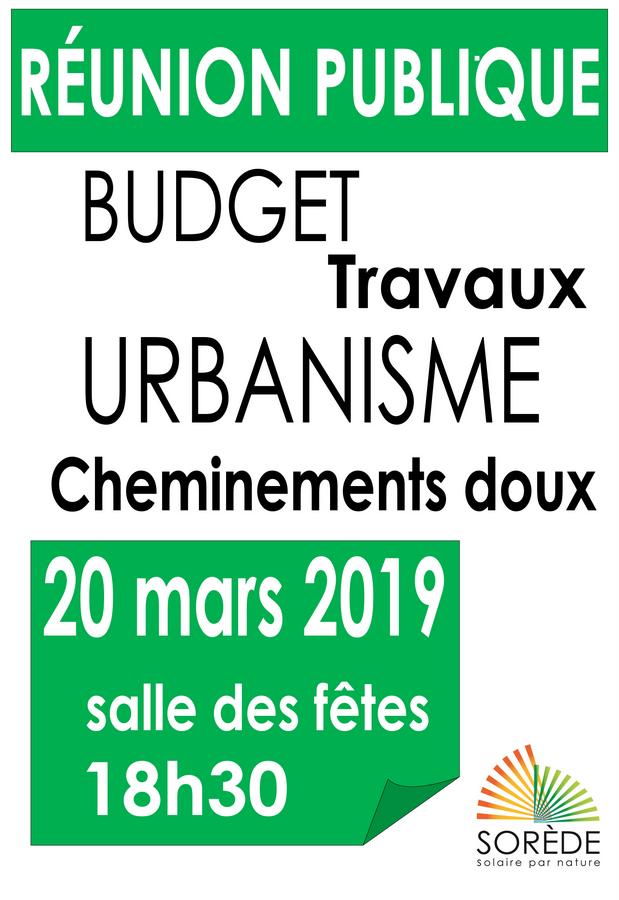 Réunion Publique le 20 mars 2019 à Sorède
