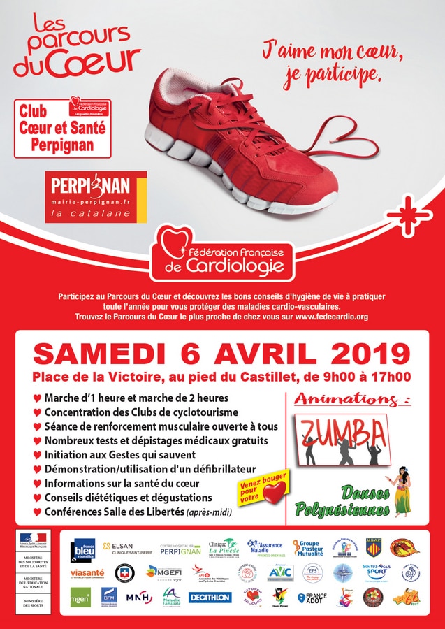 Parcours du Cœur à Perpignan ce samedi 6 avril 2019.