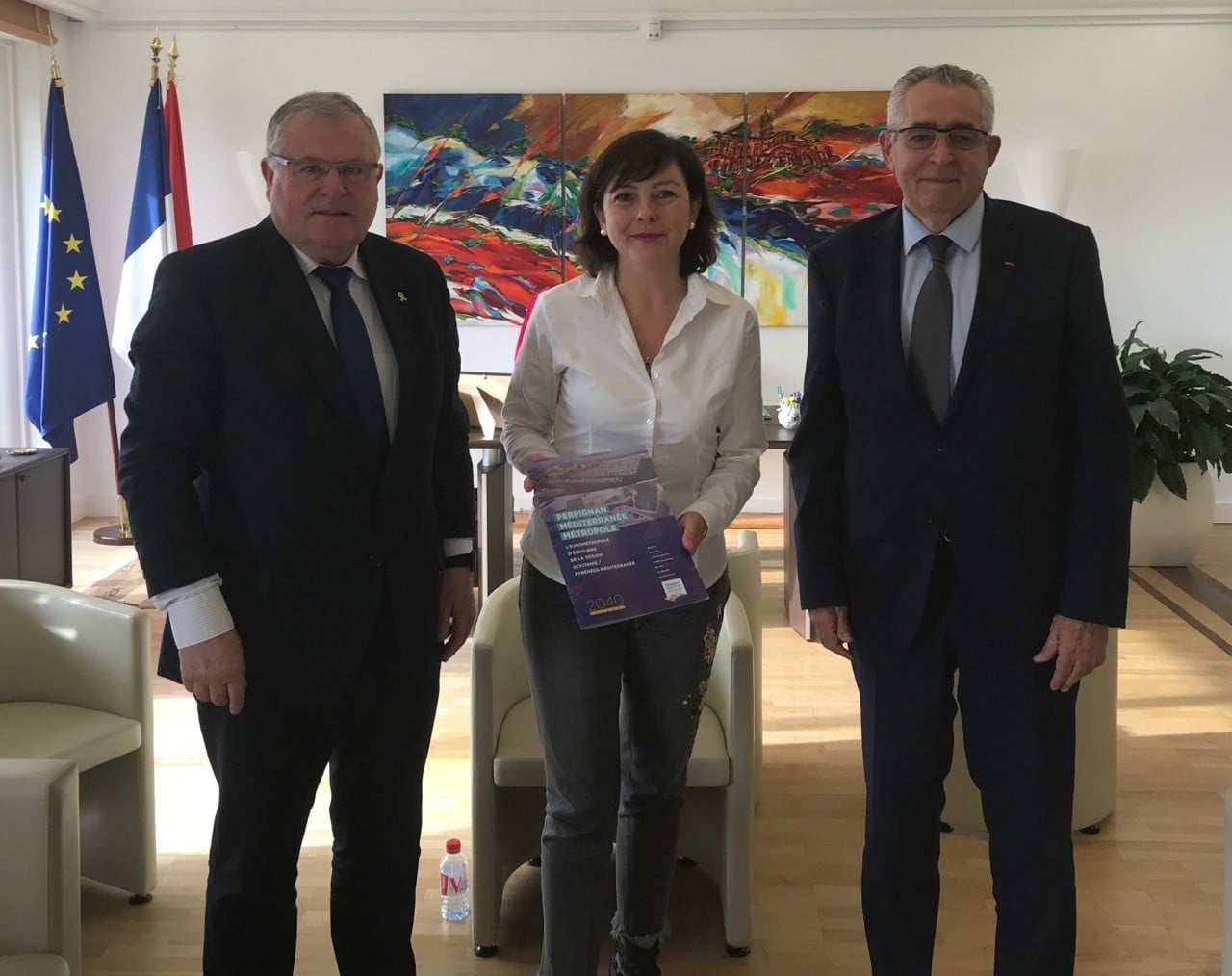 Jean-Marc Pujol et François Calvet reçus par Carole Delga