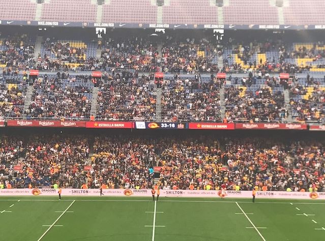 Barcelone : bravo les Dragons Catalans, vous avez été formidables !