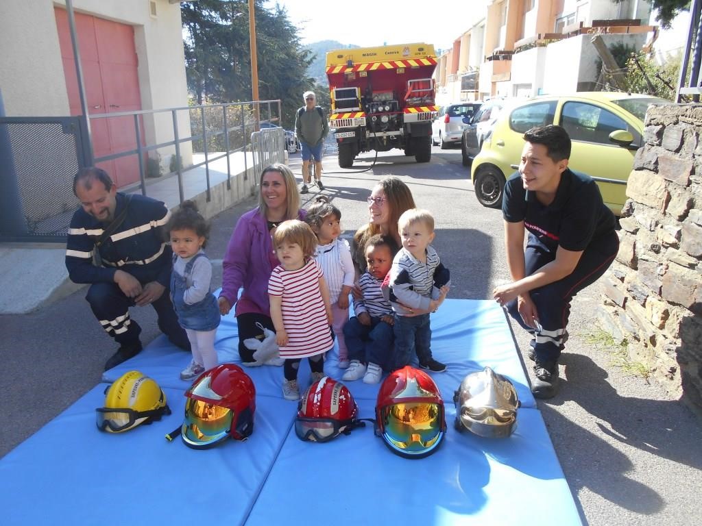 Crèche de Port-Vendres : les pompiers rencontrent les tout-petits