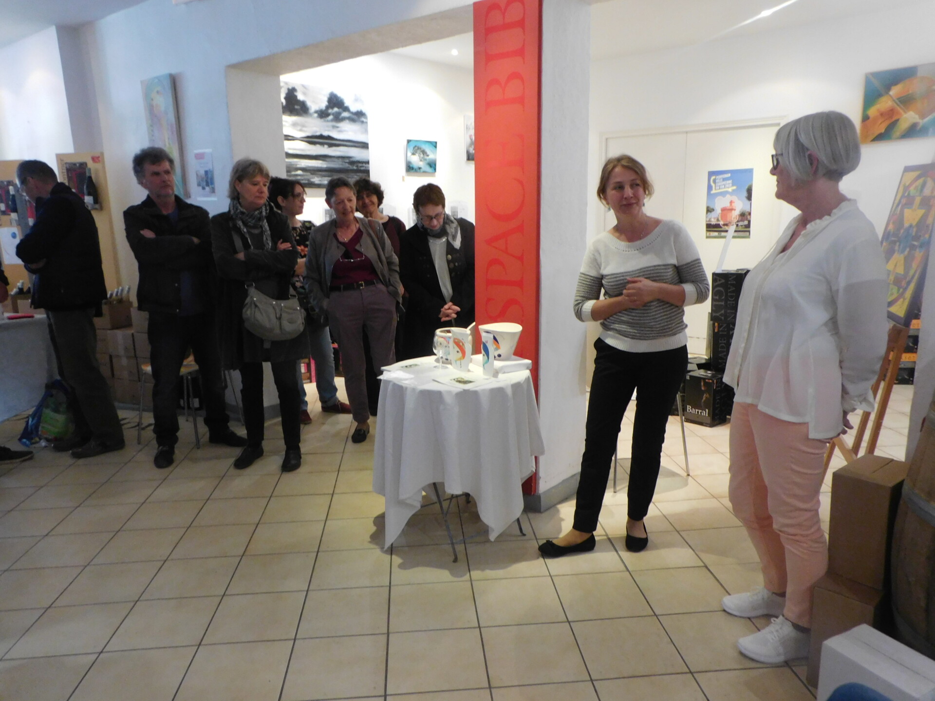 Estagel : Marguerite et Dorthe exposent au caveau des « Vignerons des Côtes d’Agly »
