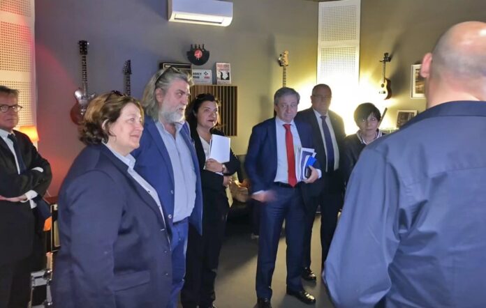 Etienne Guyot, préfet de la région Occitanie visite la ville du Soler autour du projet du Pôle Numérique