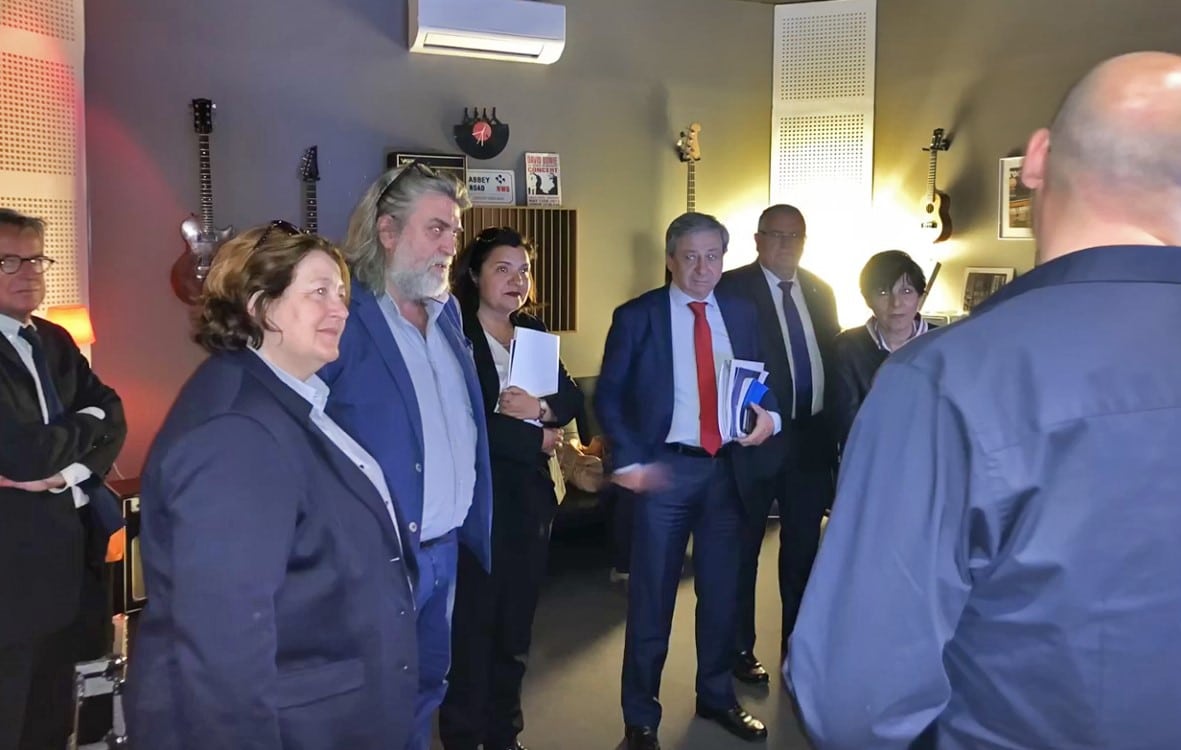 Etienne Guyot, préfet de la région Occitanie visite la ville du Soler autour du projet du Pôle Numérique