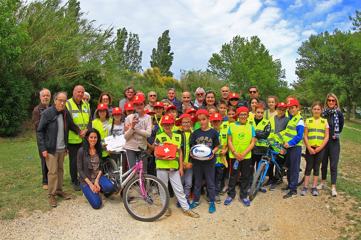 144 élèves réunis au Soler pour une journée citoyenne d’éducation sécurité vélo et piétons