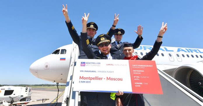 L’aéroport de Montpellier a fêté dimanche deux ouvertures de lignes : Moscou et Bristol