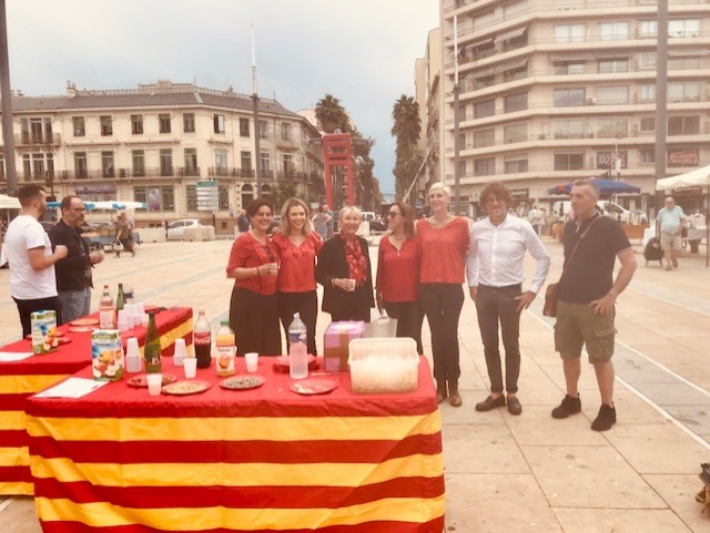 Première opération des commerçants de la place de Catalogne à Perpignan