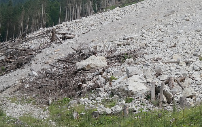 RN116 : éboulements rocheux au niveau de Villefranche de Conflent