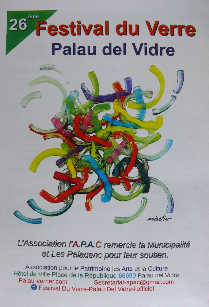 26ème festival du verre de Palau del Vidre du 8 au 11 août 2019