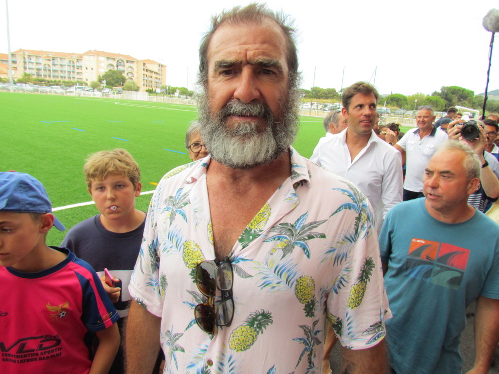 Inauguration du terrain de football « Stade Éric Cantona » à Argeles sur Mer