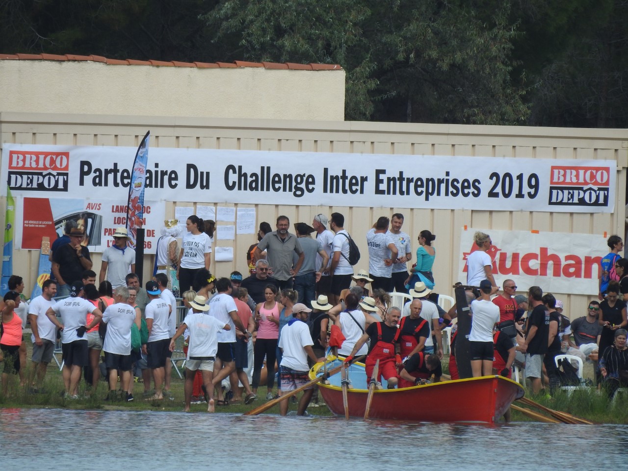 Challenge barque catalane au lac de Villeneuve de la Raho