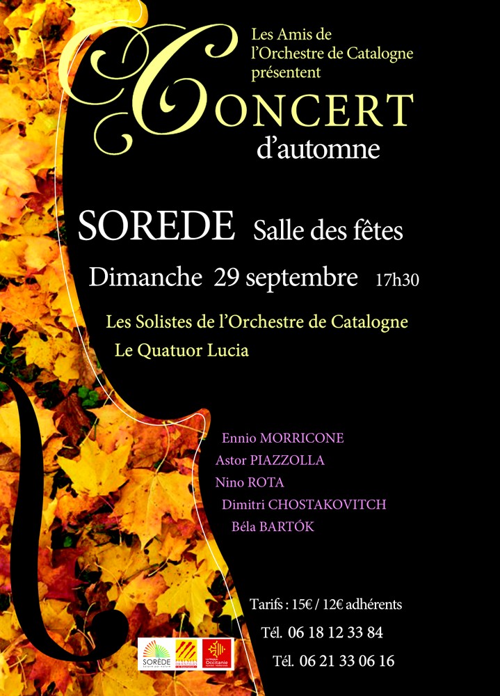 Concert d’automne à Sorède