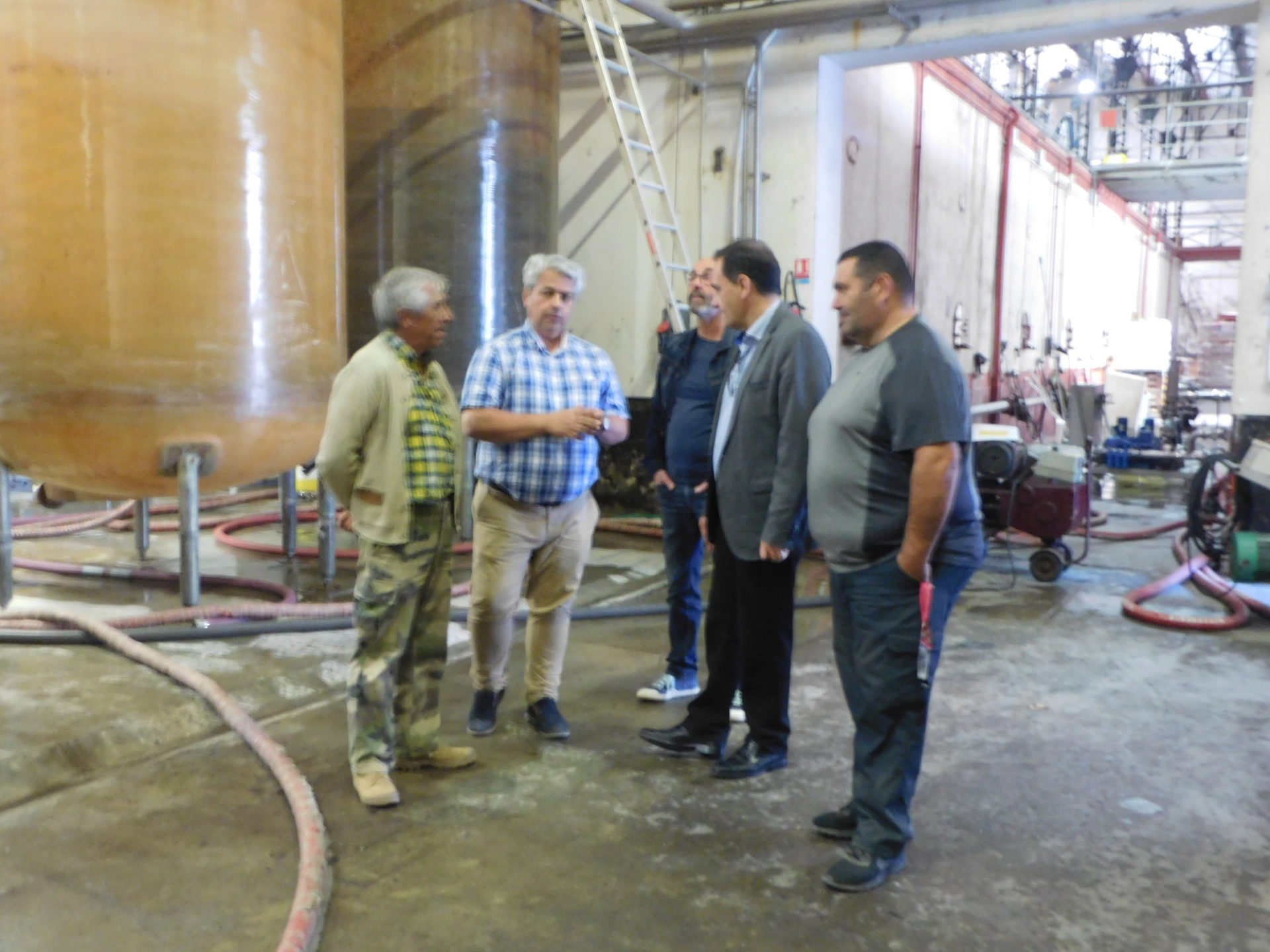 Estagel : visite de Pierre Contet aux « Vignerons des Côtes d’Agly »