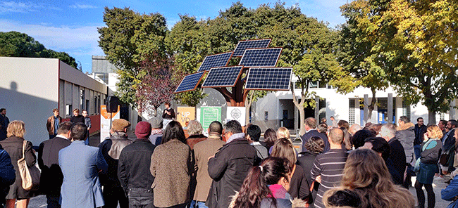 Upvd : l’arbre solaire Elio’s inauguré
