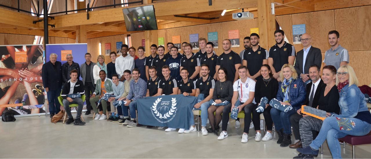 Présentation des étudiants sportifs de haut niveau de l’Upvd soutenus par la Fondation Upvd