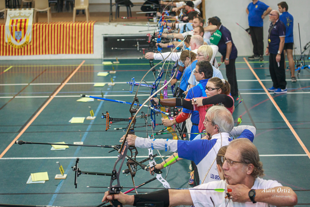 Compétition sélective de tir à l’arc en salle à Vinça le 15 décembre 2019