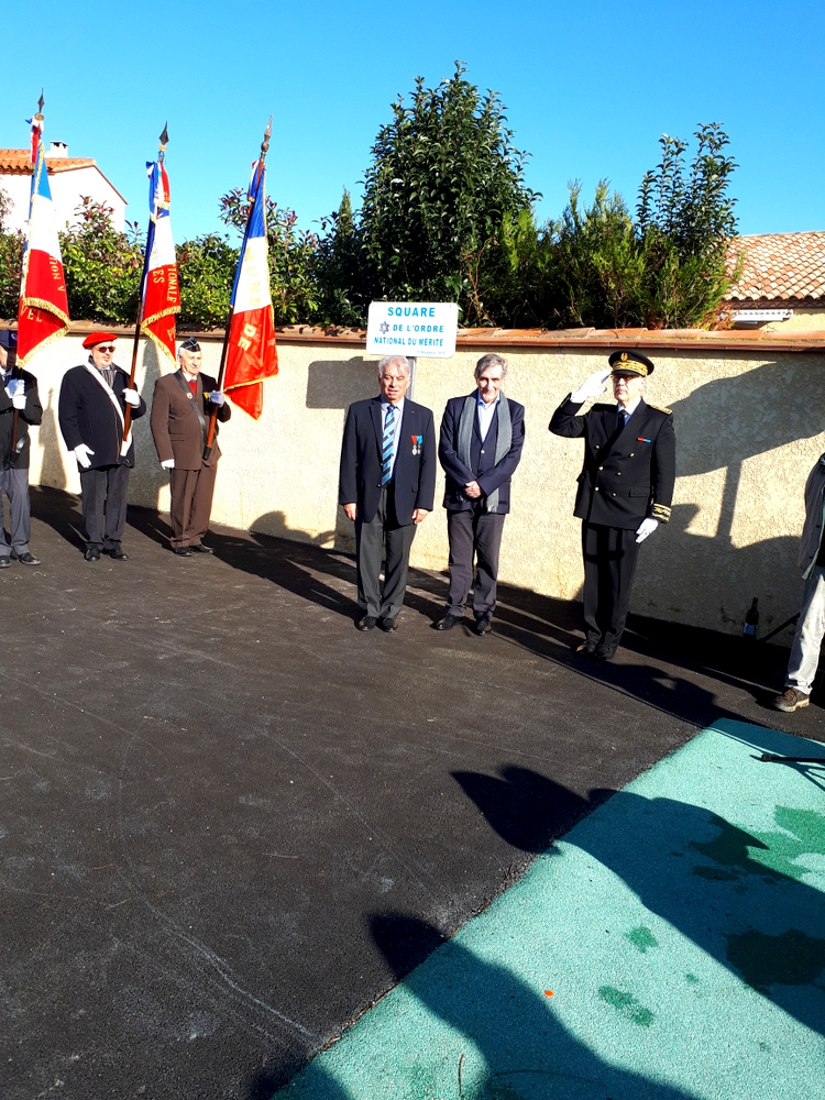 Baptême du square de la commune de Tautavel au nom de l’Ordre National du Mérite