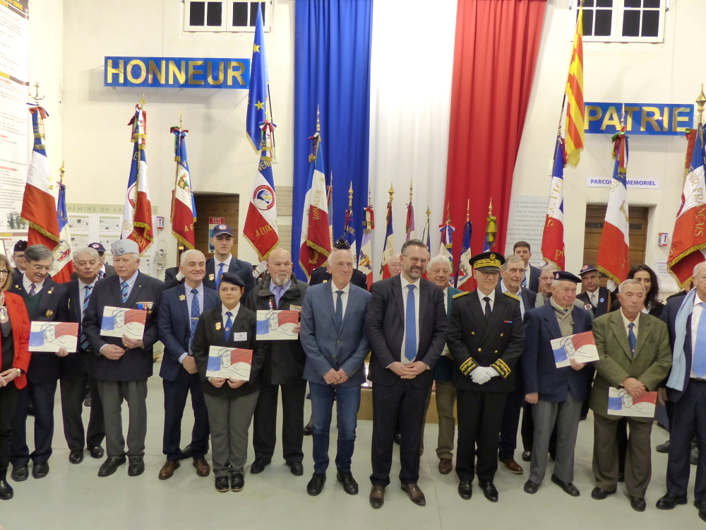 Cérémonie de remise de diplômes d’honneur au centre départemental de mémoire à Perpignan