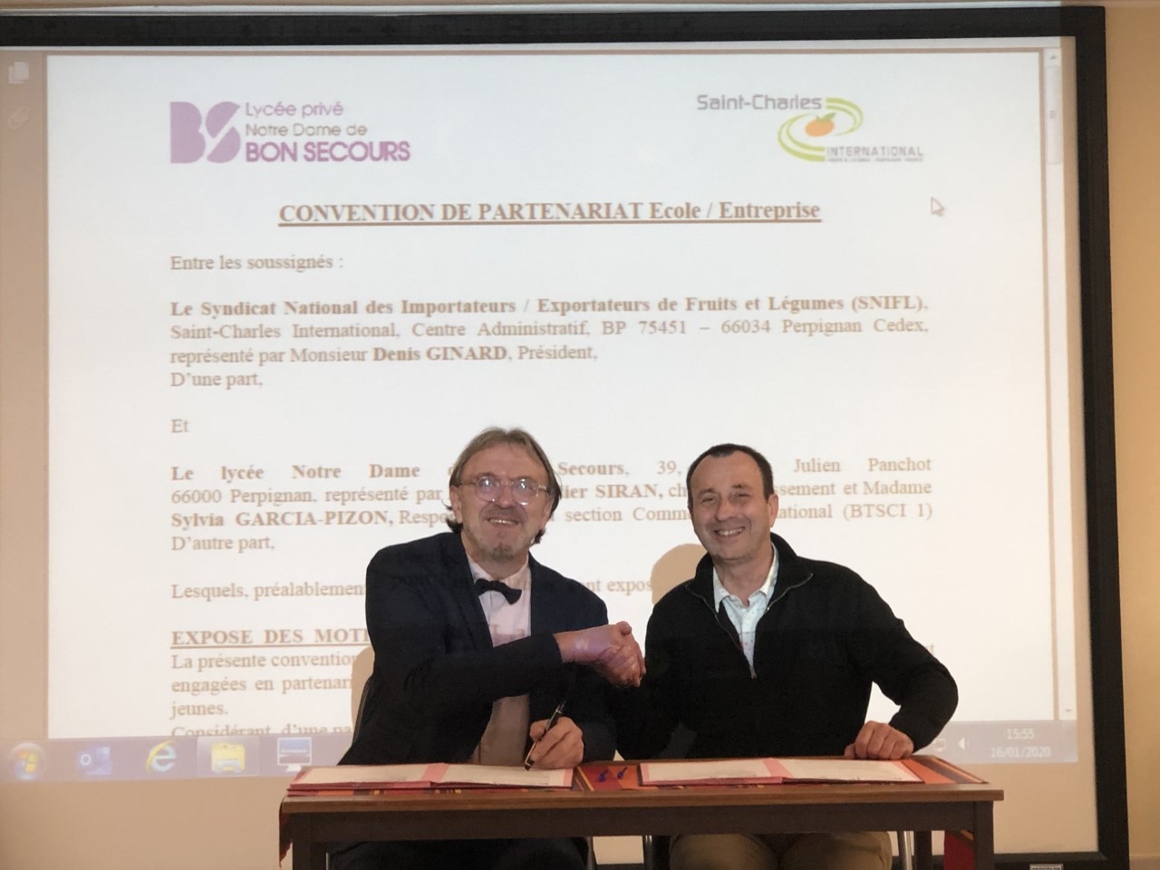 Une convention signée entre le lycée de Bon Secours et Saint-Charles