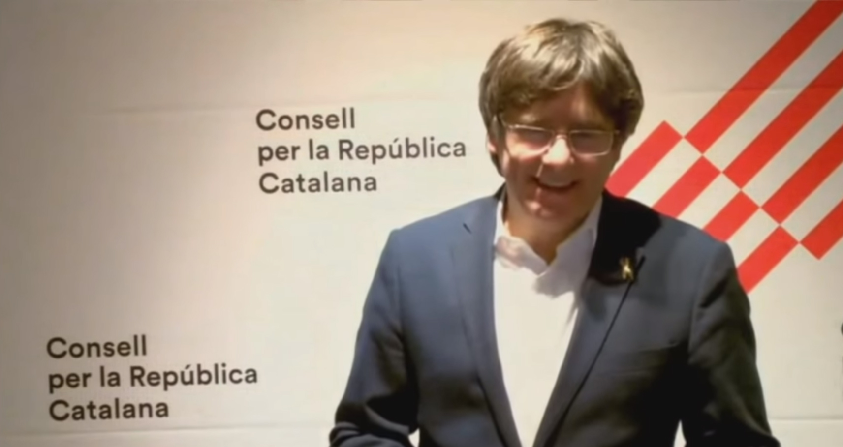 Meeting de Carles Puigdemont du 29 février 2020 organisé par l’association « Consell per la Republica » sur le parking du palais des expositions de Perpignan