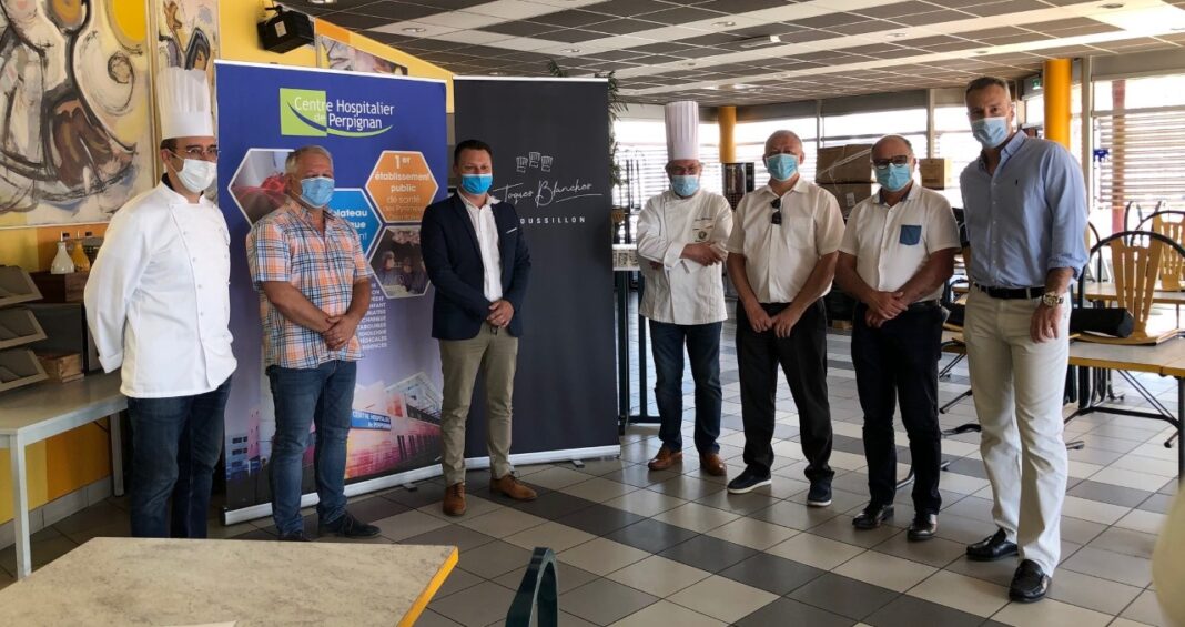 Toques Blanches du Roussillon Opération Un repas pour nos soignants le soutien de la fondation Vinci