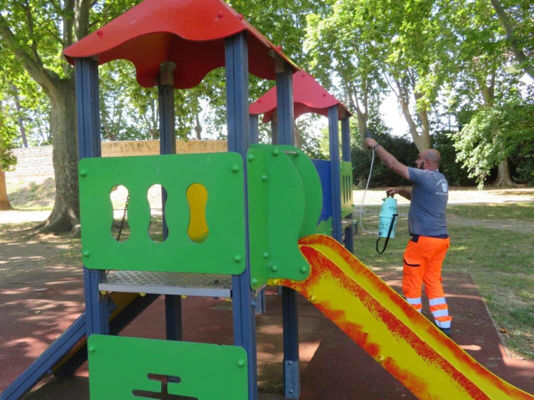 Toulouges Réouverture des jeux pour enfants2