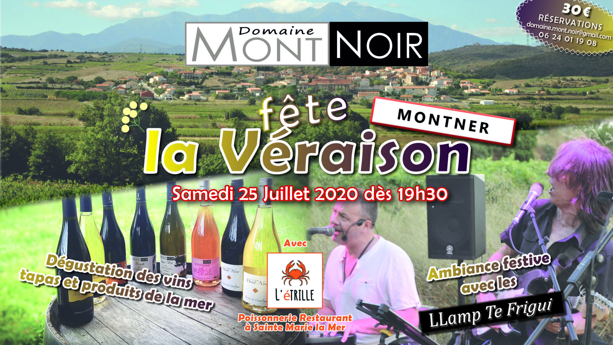 Montner : la véraison au « Domaine Mont-Noir ».