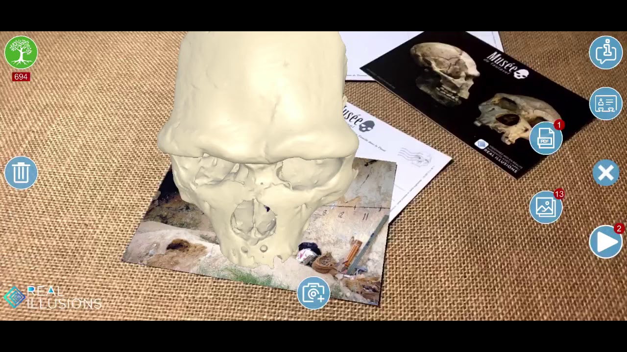 Réalité augmentée au musée de la préhistoire de Tautavel