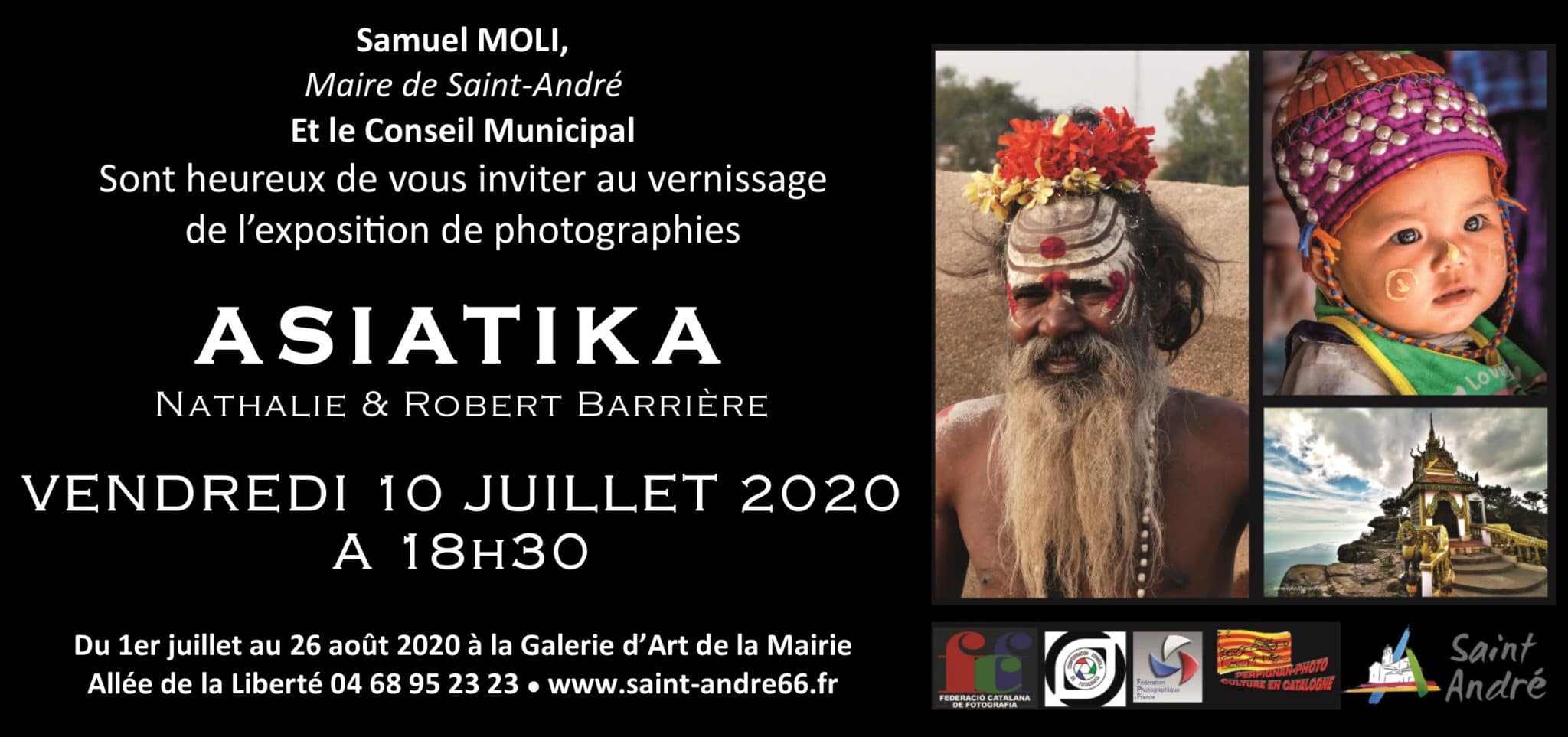 Beauté et voyage seront au rendez-vous. Venez découvrir la nouvelle exposition… ASIATIKA à Saint André.