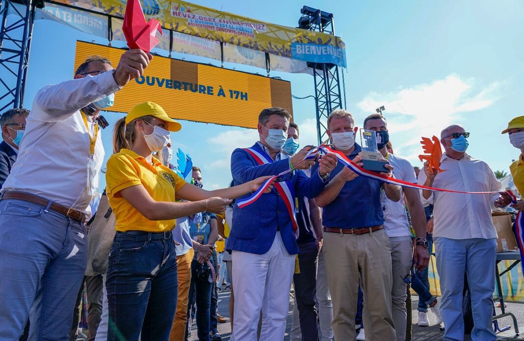 inauguration du Big Tour bpifrance à Port Barcarès par Alain Ferrand inauguration du Big Tour bpifrance à Port Barcarès par Alain Ferrand