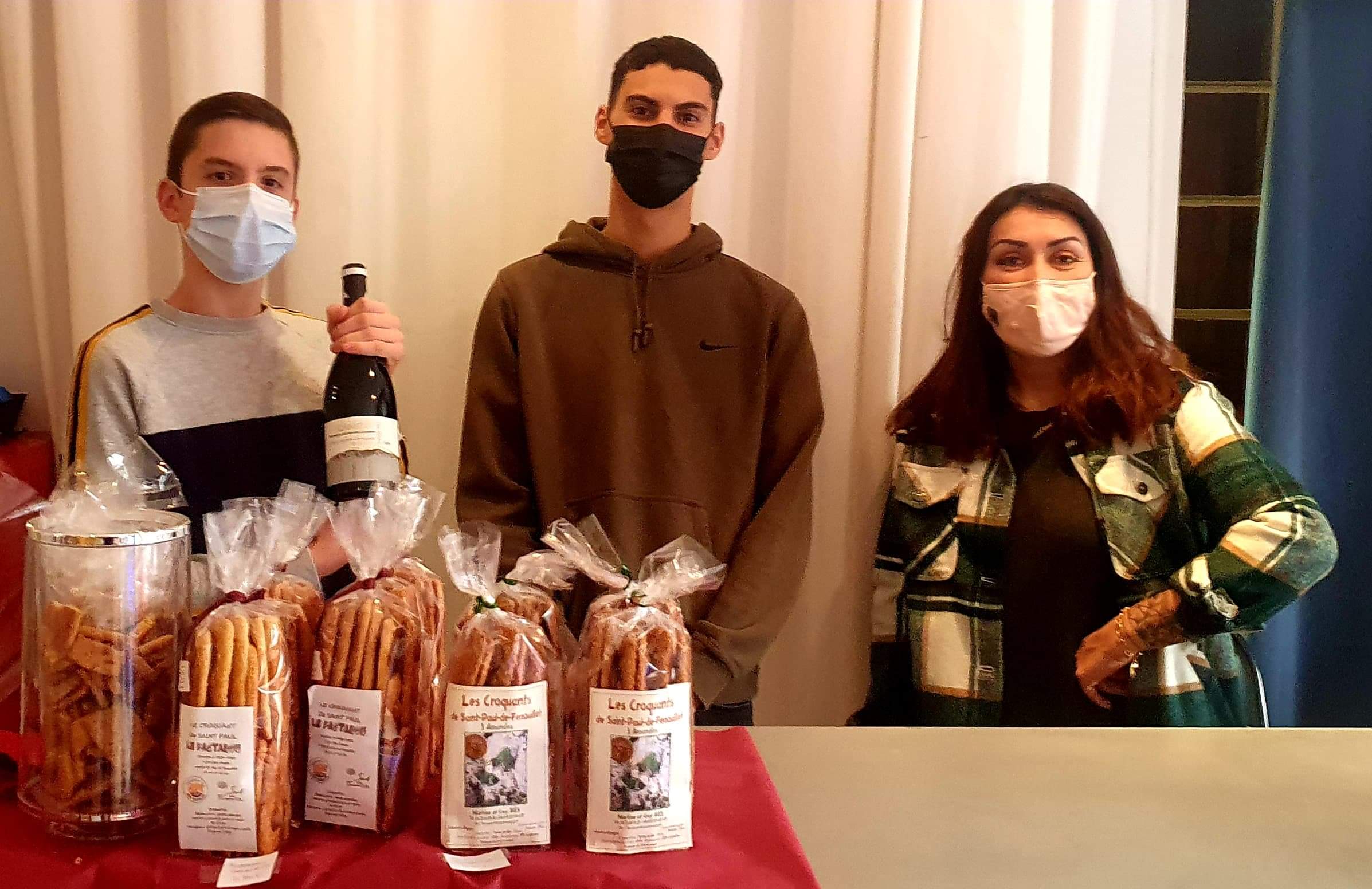 Estagel/ Caveau des Côtes d’Agly : la tombola de Noël et les jeunes stagiaires