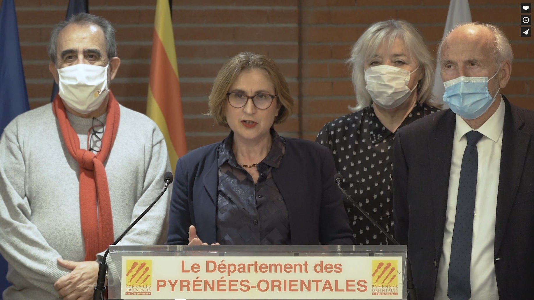 Discours des vœux de Mme Hermeline Malherbe, Présidente du Département des Pyrénées-Orientales