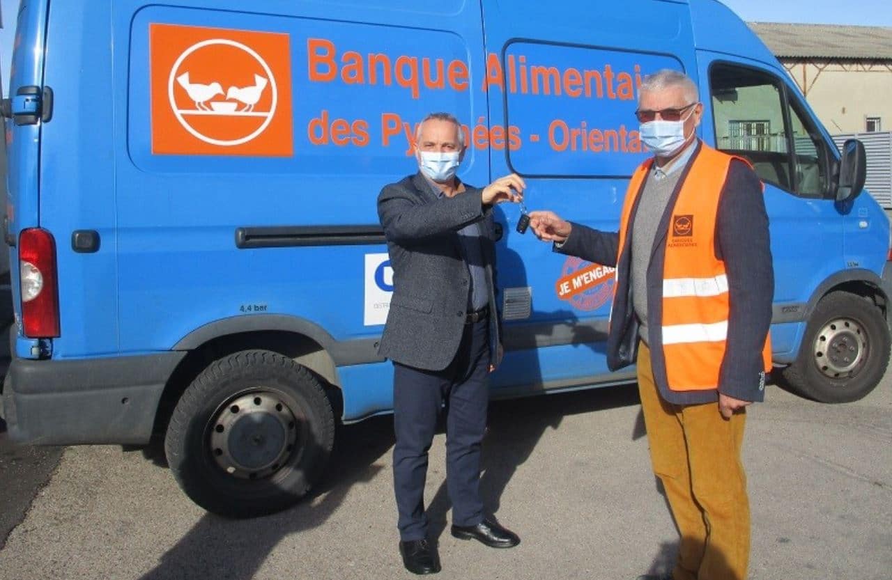 Grdf fait don d’un véhicule à la Banque Alimentaire des Pyrénées-Orientales