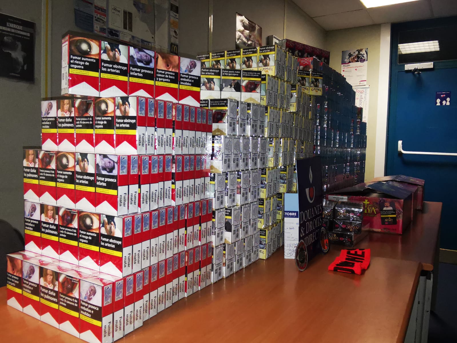 Les douanes de Perpignan mettent fin en ce début d’année à de nombreux trafics de cigarettes : 457 kg de tabac au total ont été saisis