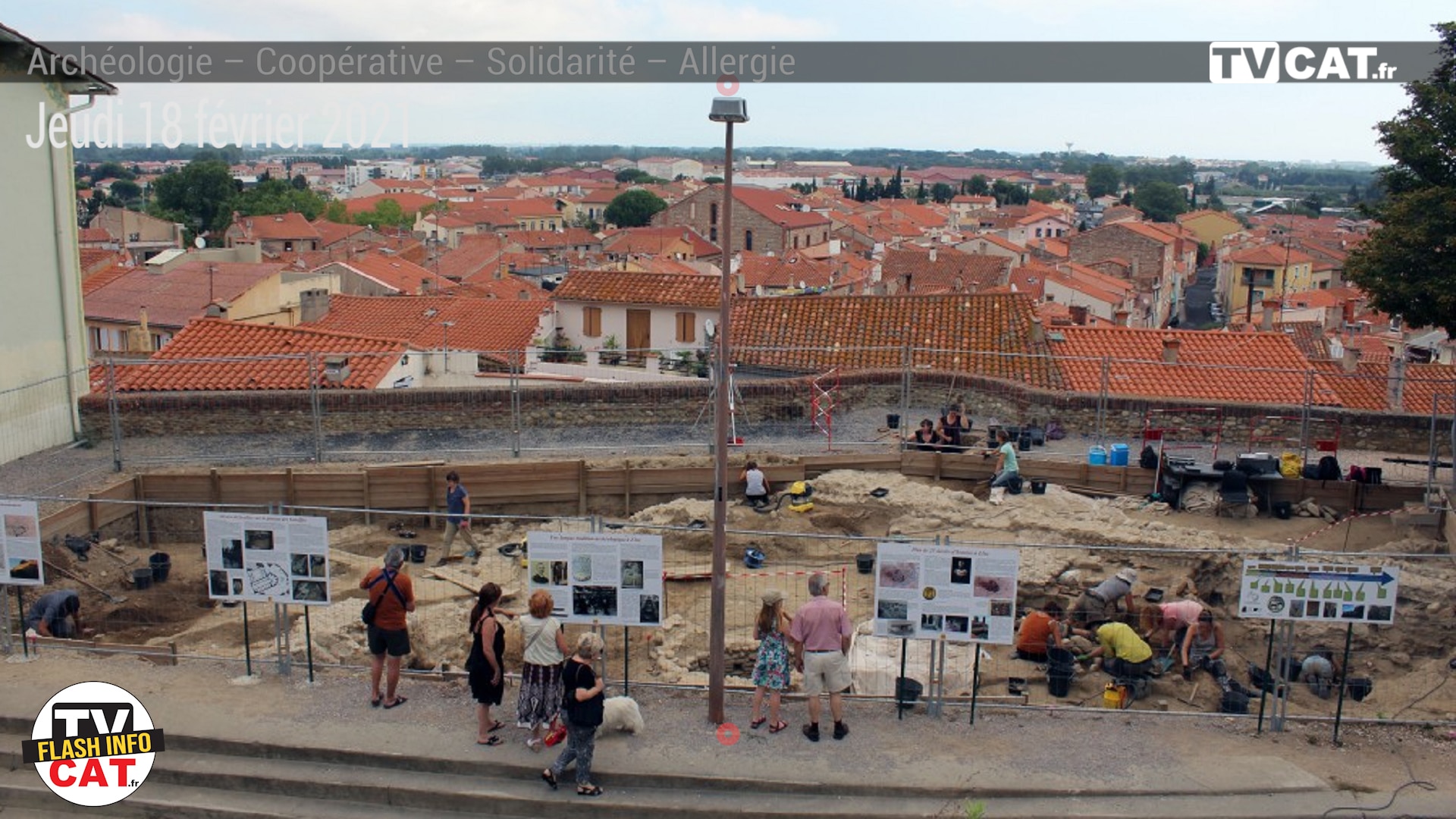 #369 Elne : Un projet d’aménagement pour la mise en valeur des vestiges du plateau des Garaffes – #Flashinfo #TVCAT