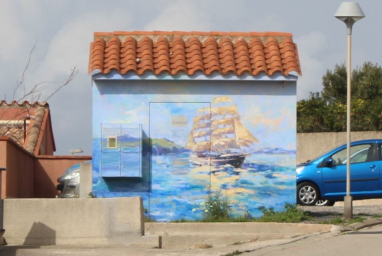 Embellissement poste de transformation Cap Gros à Port-Vendres
