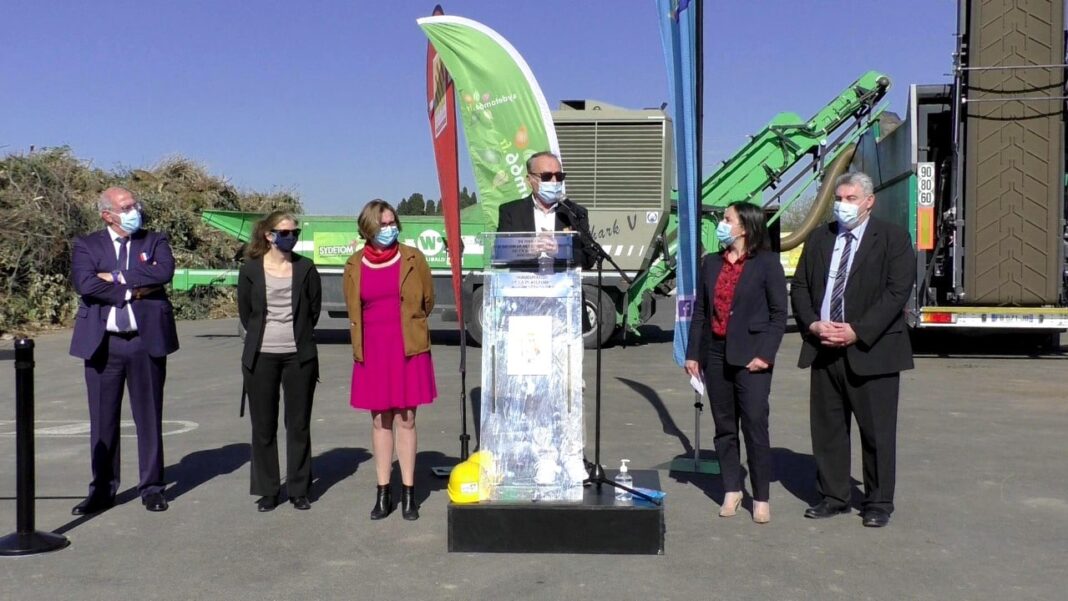 Inauguration de la plateforme de déchets végétaux de Bompas
