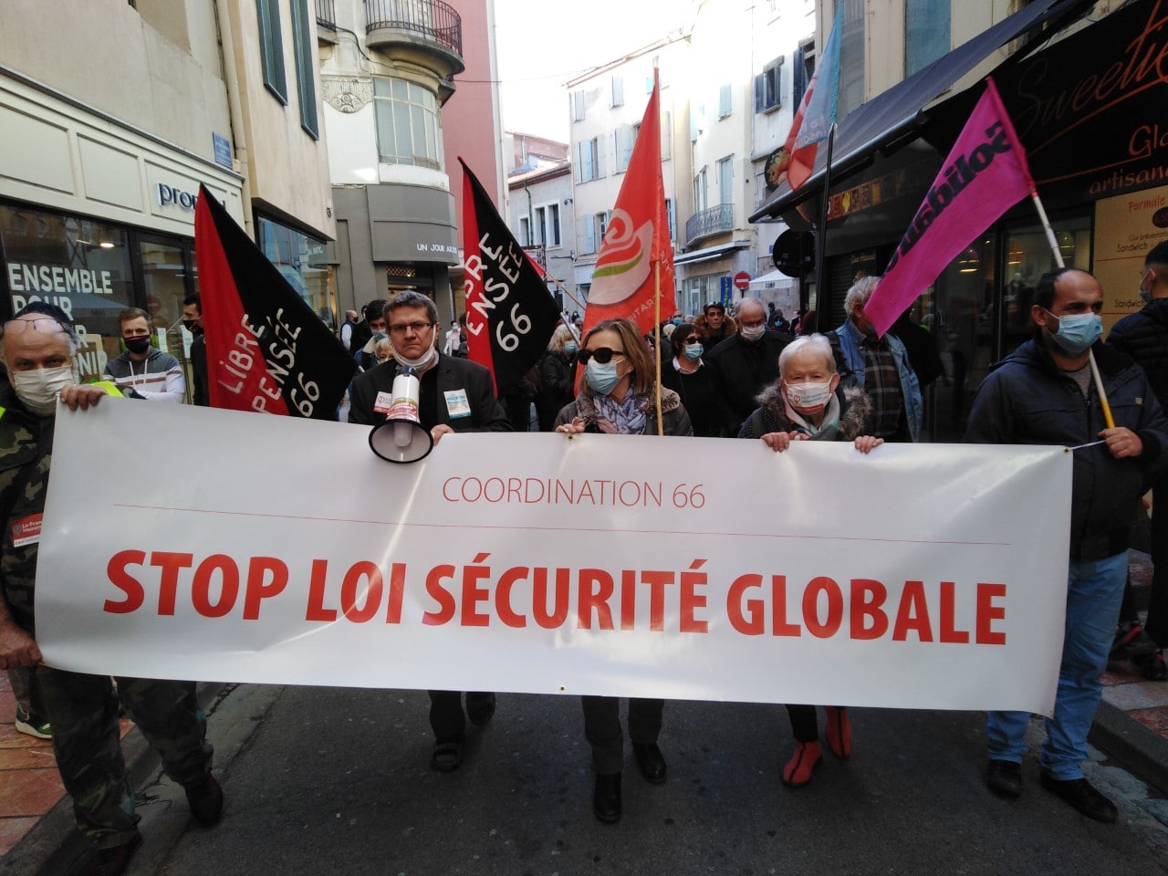 La coordination 66 Stop loi sécurité globale appelle à manifester