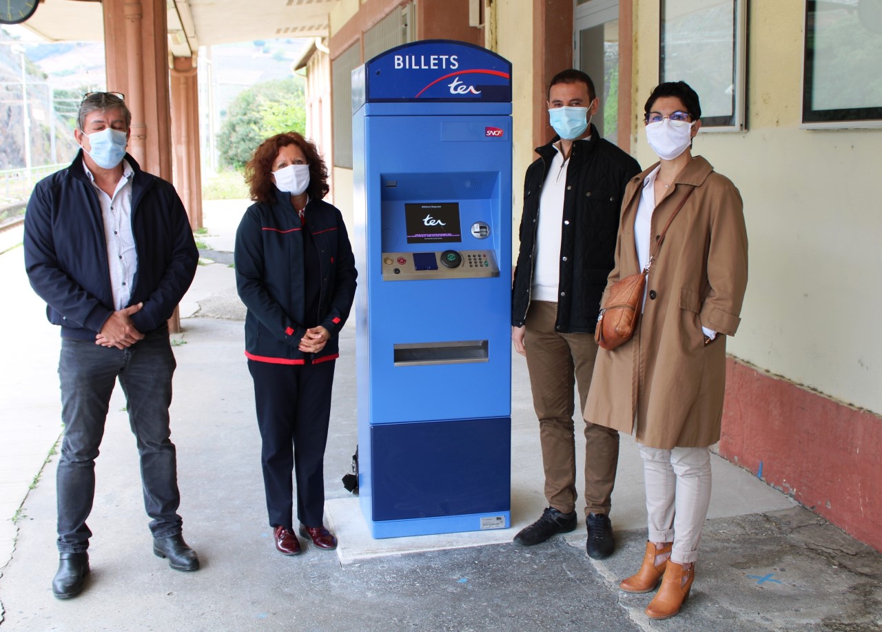 Enfin, un distributeur de billets Ter à la gare de Port-Vendres !
