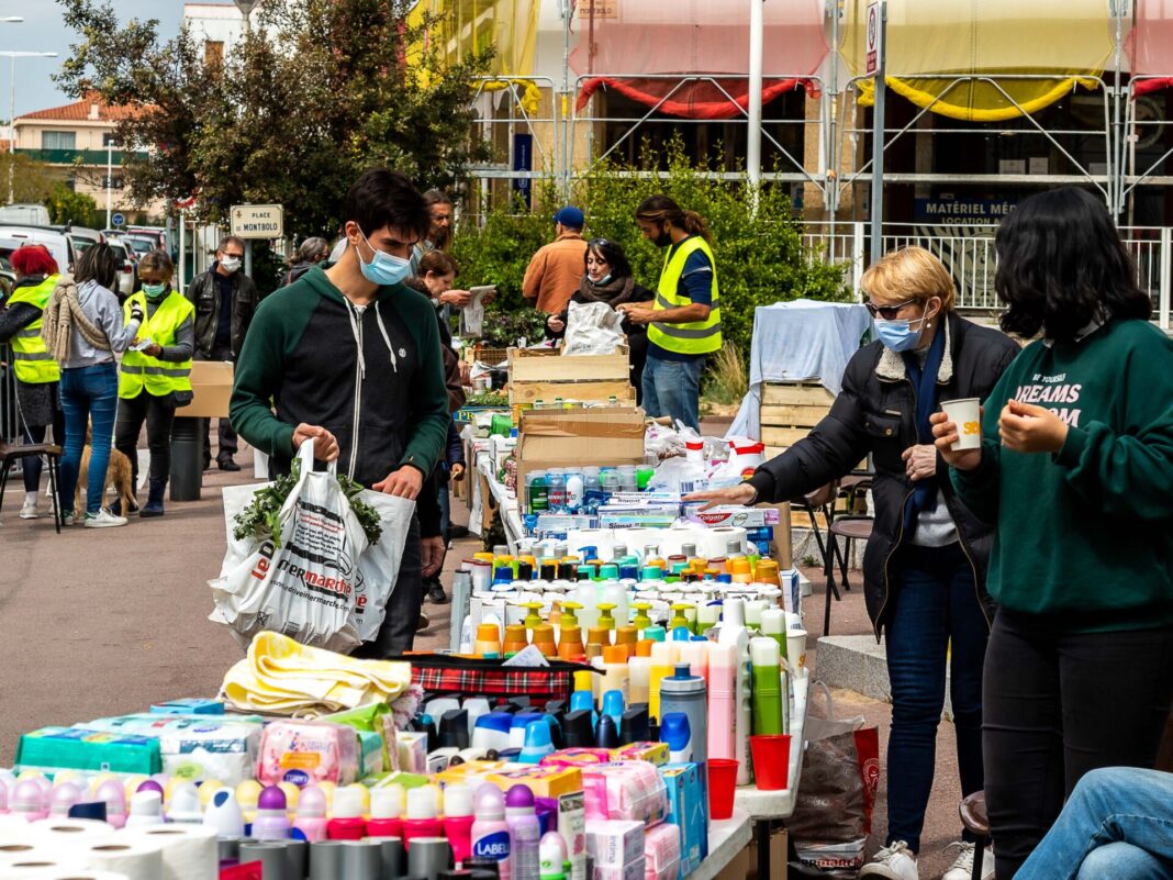 20/04/2021.Perpignan. Distribution alimentaire en faveur des étudiants.