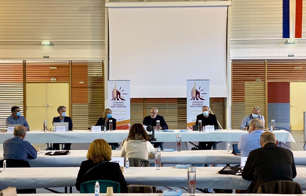 Vote du budget 2021 pour la Communauté de communes Corbières Salanque Méditerranée