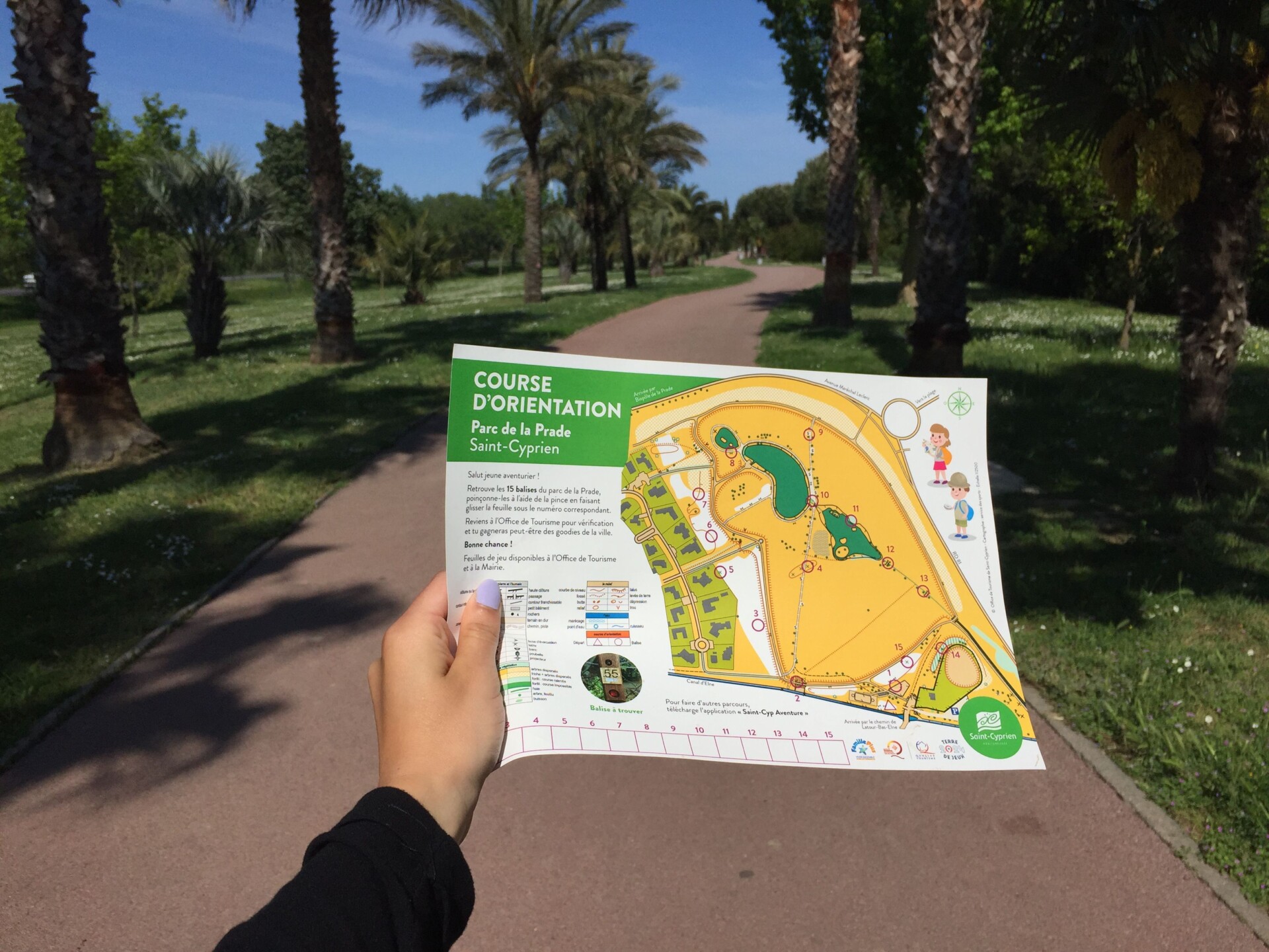 C’est parti pour une course d’orientation au Parc de la Prade !