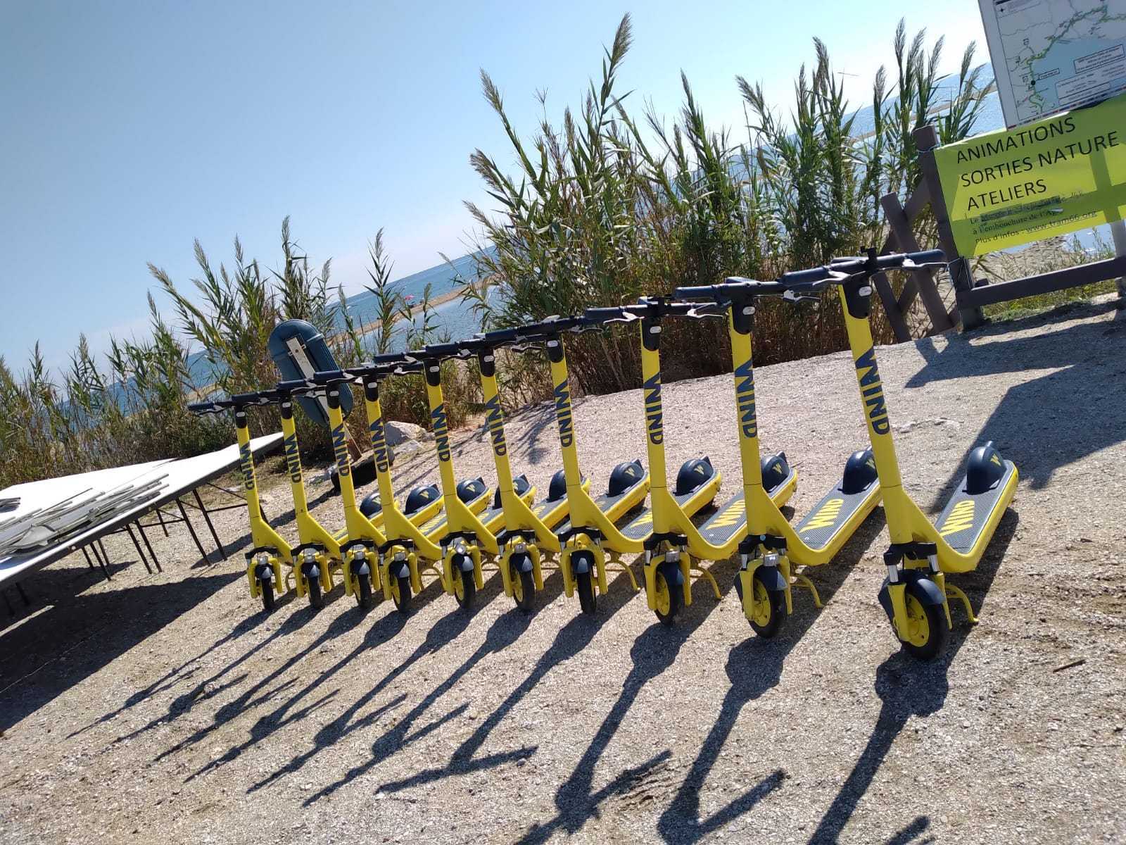 Le retour des trottinettes Wind au Barcarès