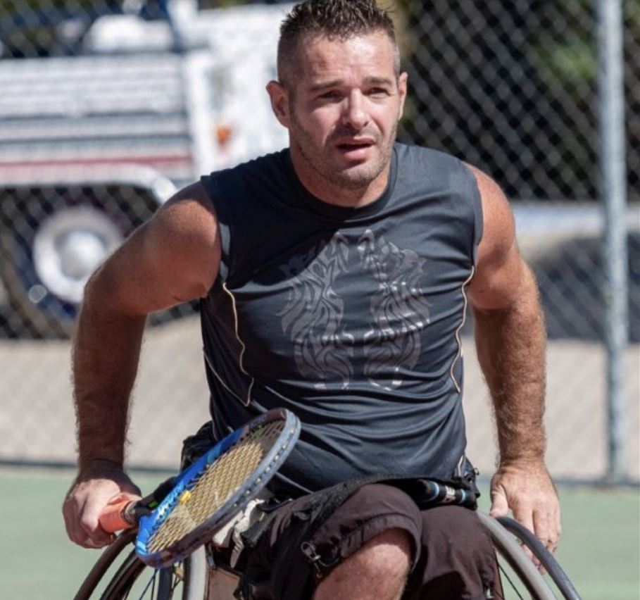 Argelès/ Deux fois médaillé en or aux Jeux paralympiques de Nagano (1998), le Luchonnais Alexandre Brunet est venu en août s’entraîner au milieu des pins !