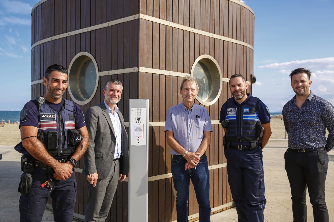 Une borne d’appel d’urgence pour joindre directement la police municipale à Canet